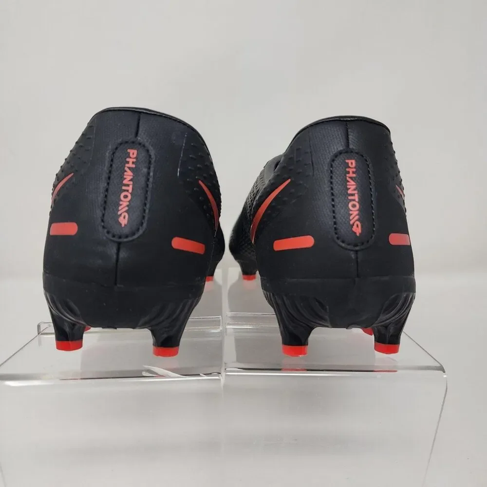 Nike Phantom GT Soccer Cleats Shoes Mens 11 Black Red FG Logo Performance